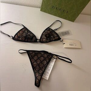 Gucci GG tulle lingerie set